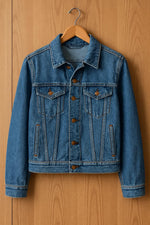 Blue Denim Trucker Jacket – Classic Unisex Jean Coat