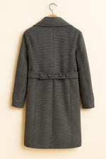 Grey Trench Coat: Vintage 4 Pocket Long Jacket