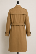 Camel Cotton Trench Coat 4